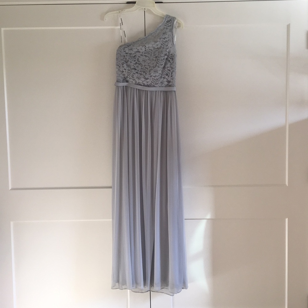 Mystic Long One Shoulder Lace Bridesmaid Dress